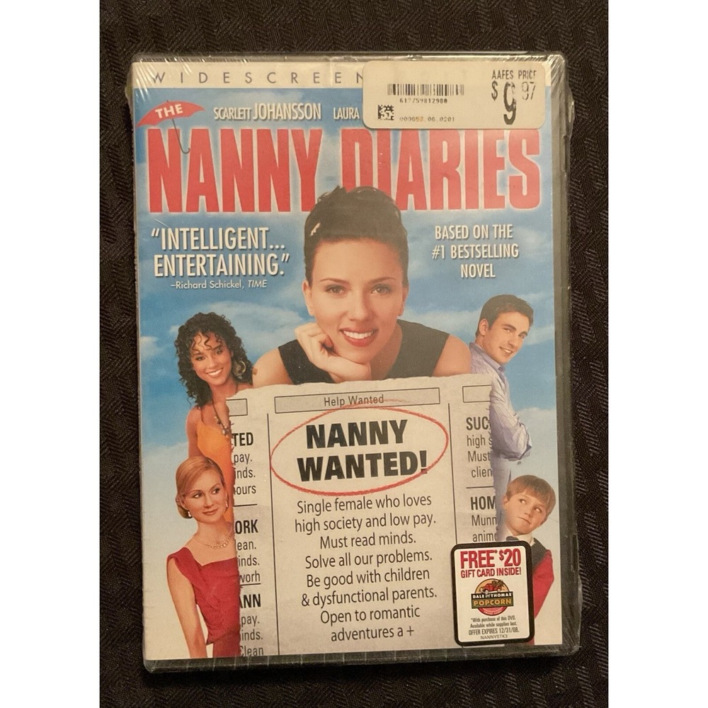 The NANNY DIARIES (2007) Scarlett Johansson New Sealed DVD Widescreen‎
